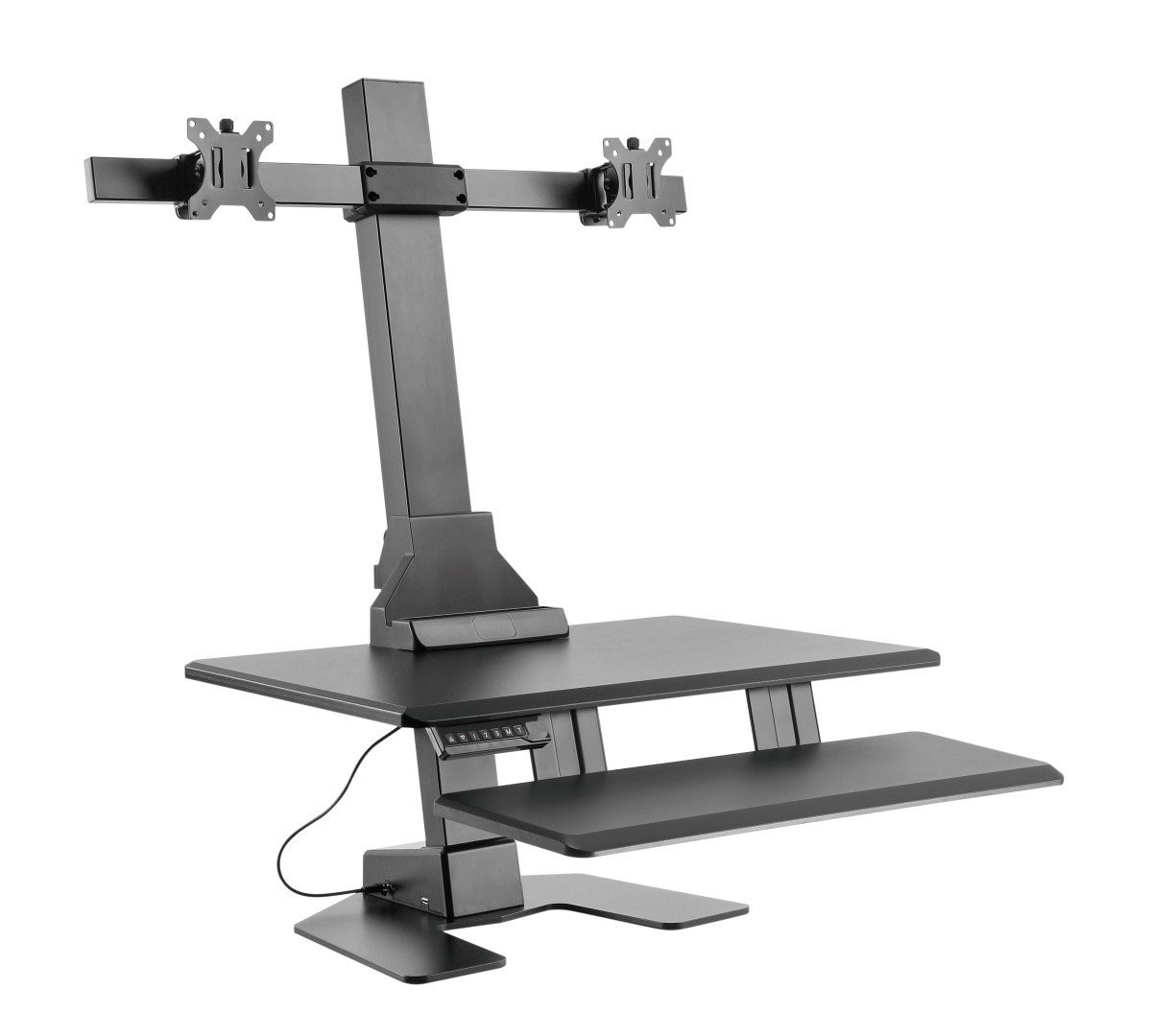 Sit stand online desk 2 monitors